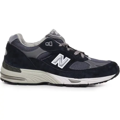 Blaue Sneakers mit Nubuk und Mesh , Damen, Größe: 39 EU - New Balance - Modalova