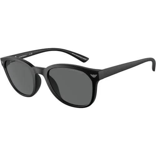 Stilvolle Sonnenbrille in Dunkelgrau , Damen, Größe: 53 MM - Emporio Armani - Modalova