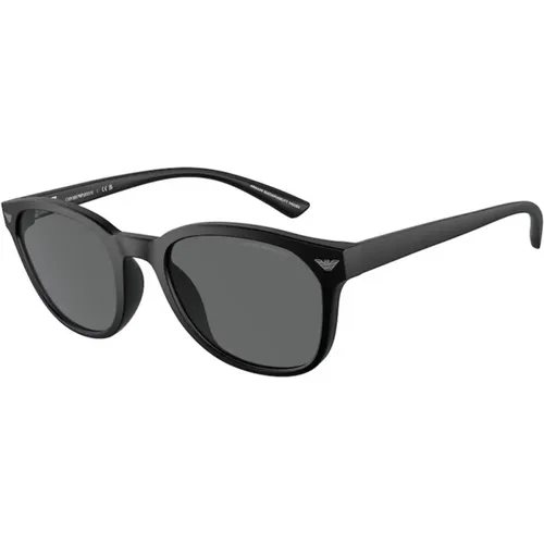 Stylish Sunglasses in Dark Grey , female, Sizes: 53 MM - Emporio Armani - Modalova