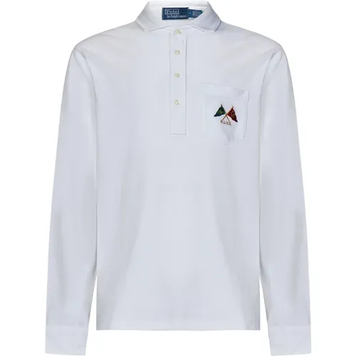 Weiße T-Shirts & Polos für Männer , Herren, Größe: S - Ralph Lauren - Modalova