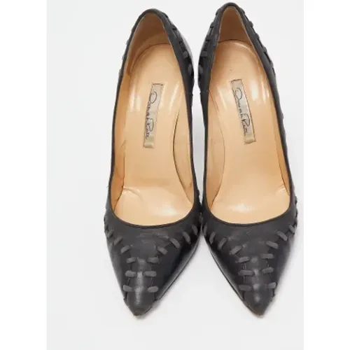 Pre-owned Leather heels , female, Sizes: 5 UK - Oscar De La Renta Pre-owned - Modalova