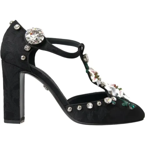 Kristallabsatz Blumenpumps - Dolce & Gabbana - Modalova