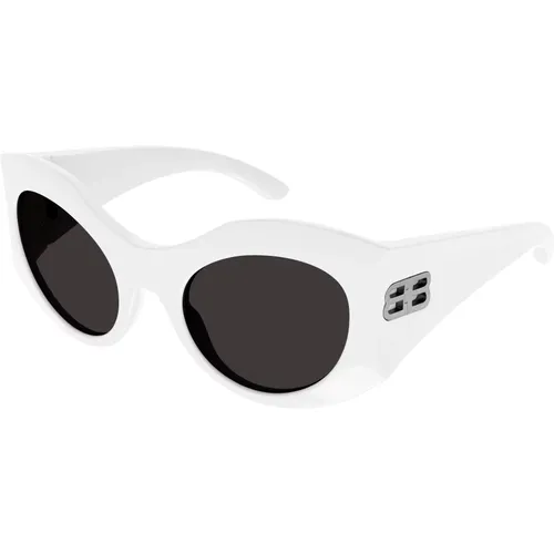 Grey Sunglasses , female, Sizes: 56 MM - Balenciaga - Modalova