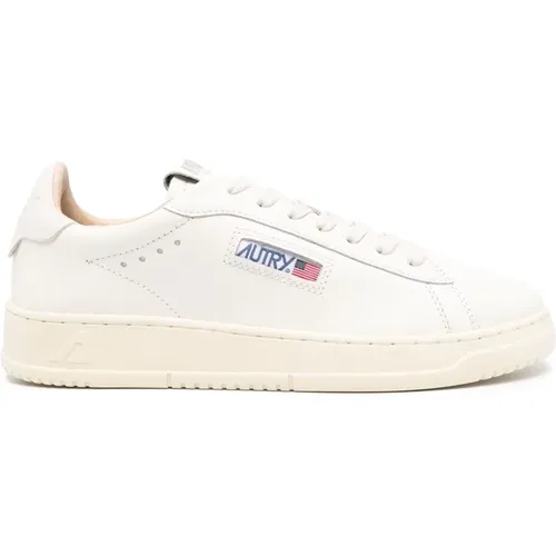 Cream Dallas Low Sneakers , male, Sizes: 7 UK, 6 UK, 9 UK, 10 UK, 8 UK - Autry - Modalova