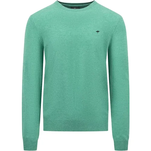 Merino Cashmere O-Neck Pullover , Herren, Größe: 2XL - FYNCH-HATTON - Modalova