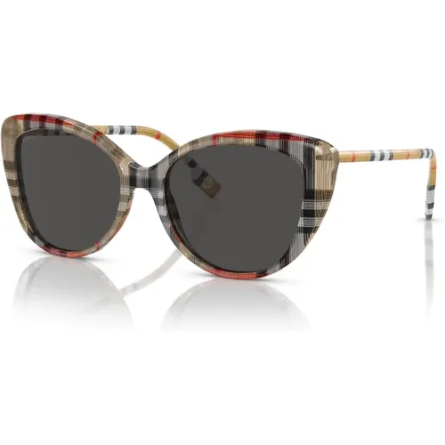Sunglasses with Dark Grey Lenses , female, Sizes: 54 MM - Burberry - Modalova
