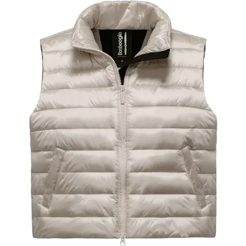 Comfy Padded Vest with Synthetic Filling and High Collar , female, Sizes: 2XL, L, XL - BomBoogie - Modalova