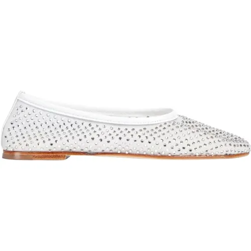 Crystal Ballerina Flats , female, Sizes: 9 UK, 4 UK, 8 UK, 6 UK, 2 UK, 7 UK, 3 UK, 5 UK - Dear Frances - Modalova