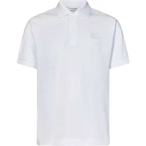 Weißes Poloshirt Klassischer Stil , Herren, Größe: M - Lacoste - Modalova