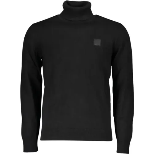 Luxuriöser Baumwoll-Kaschmir-Rollkragenpullover , Herren, Größe: XL - Hugo Boss - Modalova