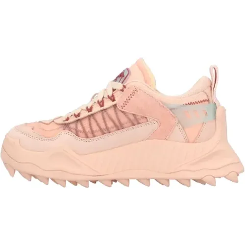 Leder sneakers , Damen, Größe: 39 EU - Off White - Modalova