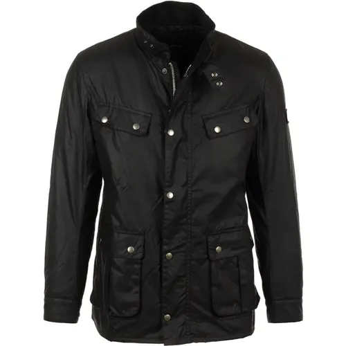 Schwarze International Duke Wachsjacke , Herren, Größe: L - Barbour - Modalova