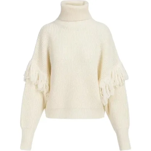 Luxurious Fringed Knit Sweater , female, Sizes: M, XS - Essentiel Antwerp - Modalova