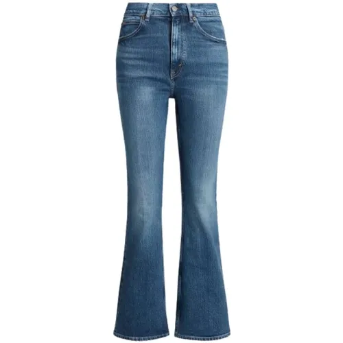 Crop Flare Jeans , Damen, Größe: W26 - Polo Ralph Lauren - Modalova