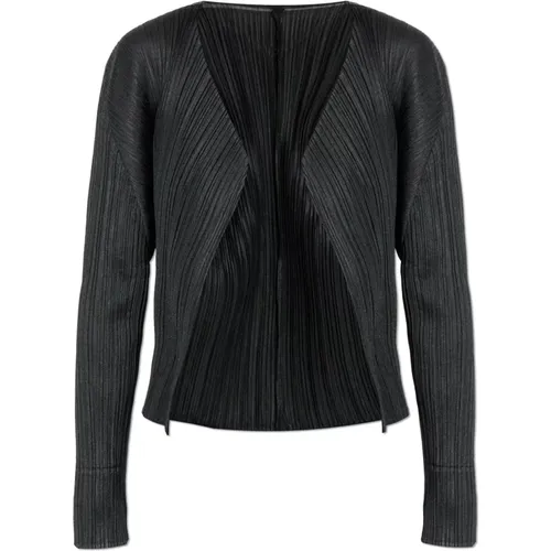 Pleated Cardigan , female, Sizes: 2XL - Issey Miyake - Modalova