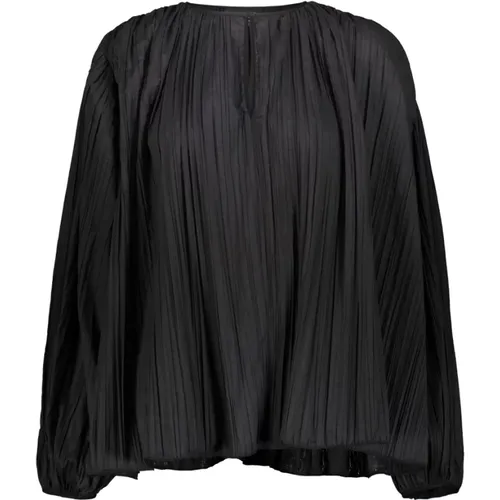Baloon sleevespleated blouse , female, Sizes: XS, S - Rochas - Modalova