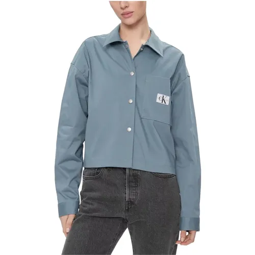 Lässiges Overshirt für Damen , Damen, Größe: S - Calvin Klein Jeans - Modalova
