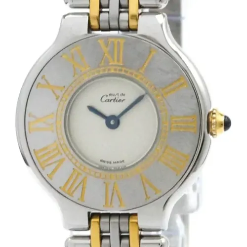 Pre-owned Stainless Steel watches , female, Sizes: ONE SIZE - Cartier Vintage - Modalova