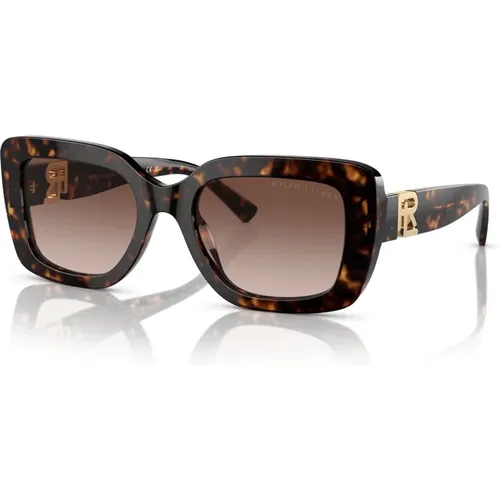 Havana/ Shaded Sunglasses , female, Sizes: 55 MM - Ralph Lauren - Modalova