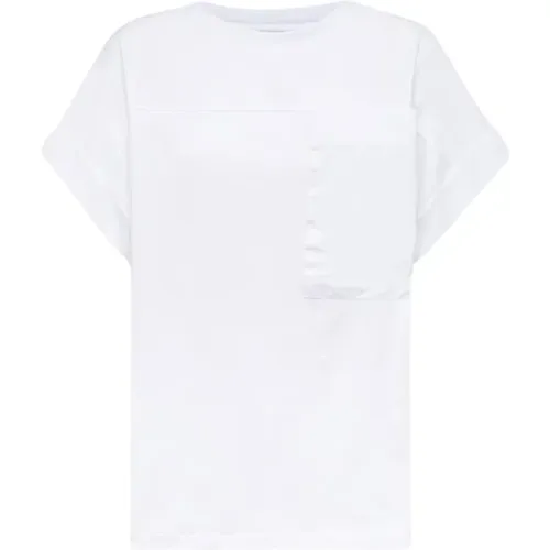 Giro Taschen T-Shirt , Damen, Größe: S - Alpha Studio - Modalova