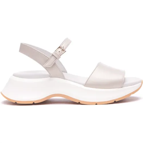 Sommerliche Schlupfsandalen , Damen, Größe: 36 1/2 EU - Hogan - Modalova