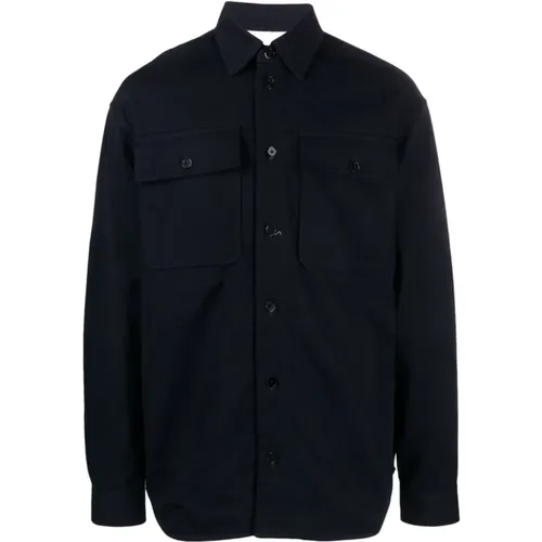 Classic-Collar Cotton Shirt , male, Sizes: M - Jil Sander - Modalova
