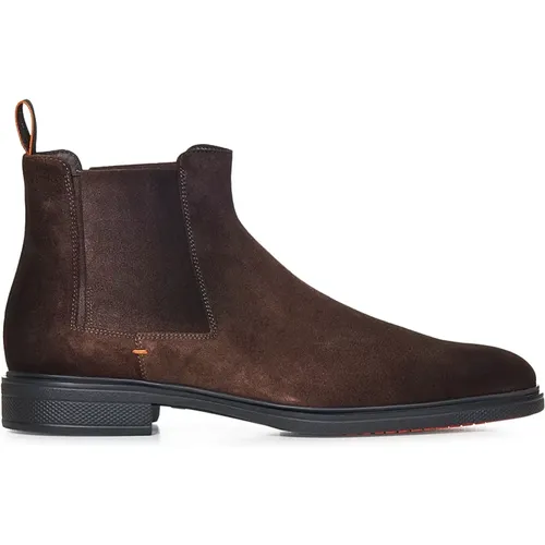 Chelsea Ankle Boots Elegant Style , male, Sizes: 7 1/2 UK, 6 UK, 10 UK, 6 1/2 UK, 8 UK - Santoni - Modalova