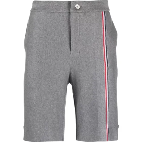 Double Face Knit Shorts , male, Sizes: M, L - Thom Browne - Modalova