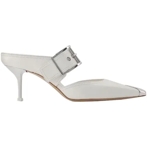 Leather heels , female, Sizes: 2 UK - alexander mcqueen - Modalova
