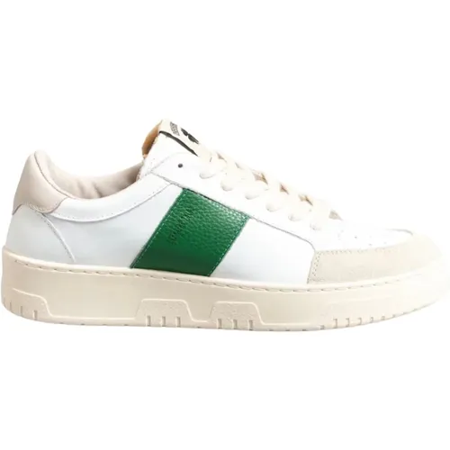 Sail Sneakers Weiß/Flagge Leder , Herren, Größe: 42 EU - SAINT SNEAKERS - Modalova