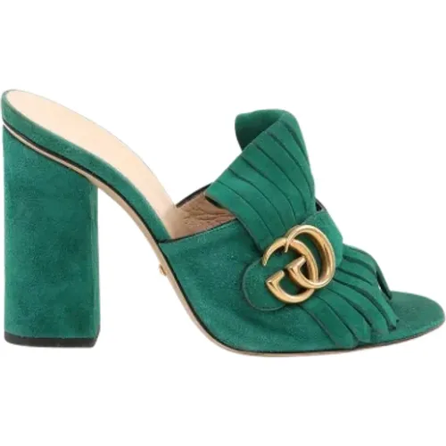 Pre-owned Suede sandals , female, Sizes: 5 UK - Gucci Vintage - Modalova