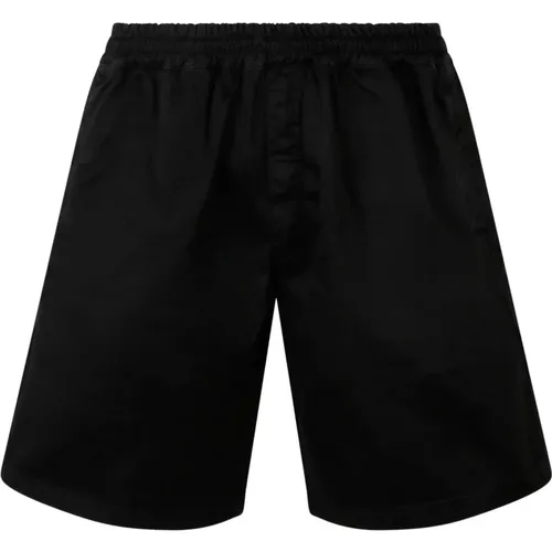 Cotton Twill Bermuda Shorts , male, Sizes: L - 14 Bros - Modalova