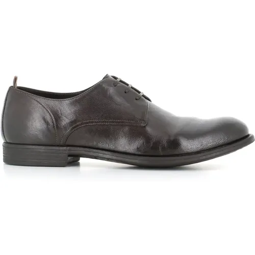 Ebony Flat Shoes with Rubber Sole , male, Sizes: 11 UK, 7 1/2 UK, 8 UK, 10 UK, 8 1/2 UK, 7 UK, 9 UK - Officine Creative - Modalova