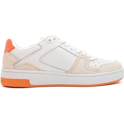 Basketball Cupsole Spitzen-Sneakers , Damen, Größe: 38 EU - Calvin Klein Jeans - Modalova