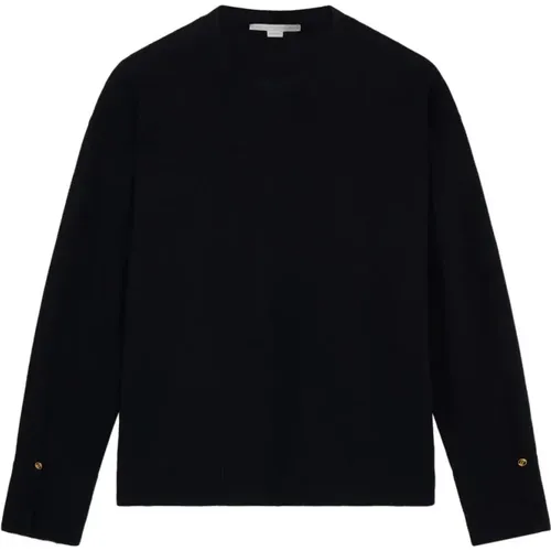 Schwarzer Merino-Strickpullover , Damen, Größe: S - Stella Mccartney - Modalova