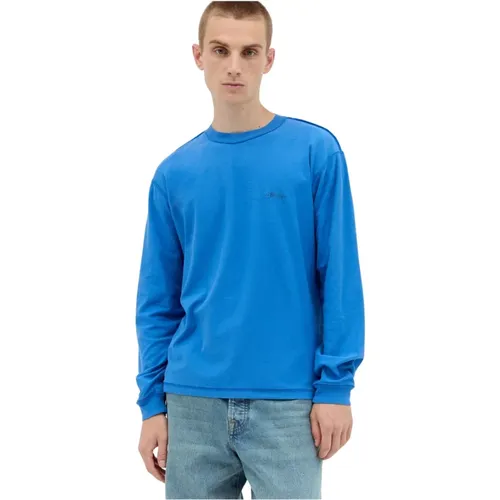 Bequemes Baumwoll Lazy T-Shirt , Herren, Größe: L - Stüssy - Modalova