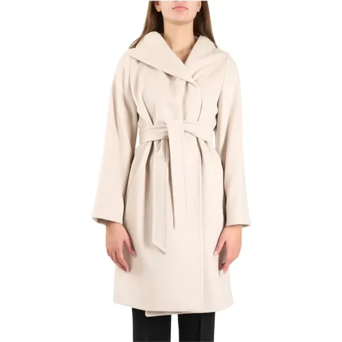 Hooded Wool Coat Newmang Model , female, Sizes: M, S, L - Max Mara Studio - Modalova