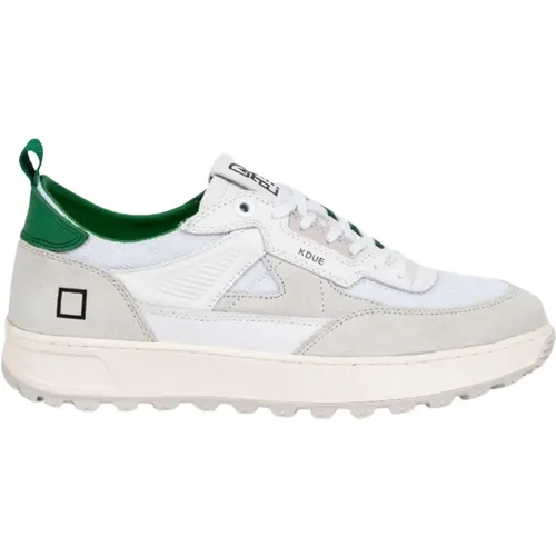 White and Green Running Shoes , male, Sizes: 11 UK, 9 UK, 10 UK, 8 UK, 6 UK, 7 UK - D.a.t.e. - Modalova