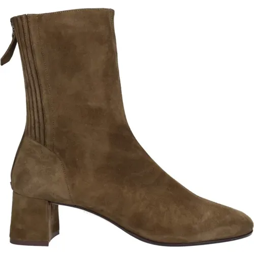 Classic Ankle Boots Saint Honore 50 Suede Leather , female, Sizes: 5 UK, 4 UK - Aquazzura - Modalova