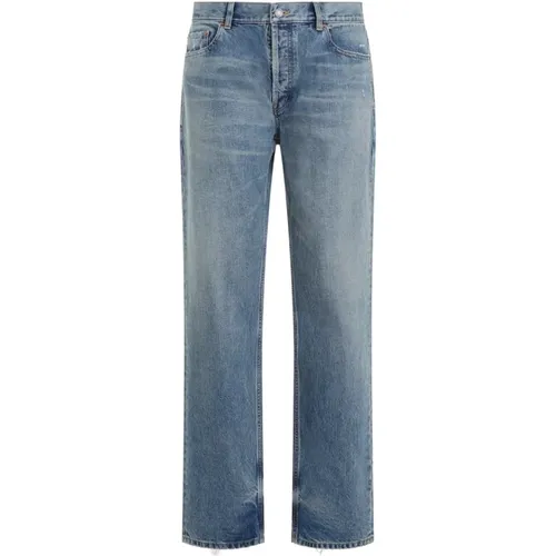 Relaxed Straight Cotton Jeans , male, Sizes: W30, W31, W32, W33, W29 - Saint Laurent - Modalova