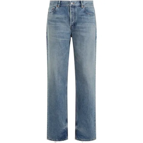 Relaxed Straight Cotton Jeans , male, Sizes: W30, W31, W32, W34, W33 - Saint Laurent - Modalova