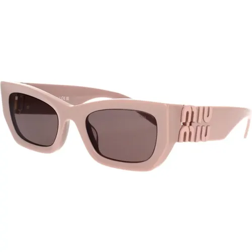 Stilvolle Oversized Sonnenbrille , Damen, Größe: 53 MM - Miu Miu - Modalova