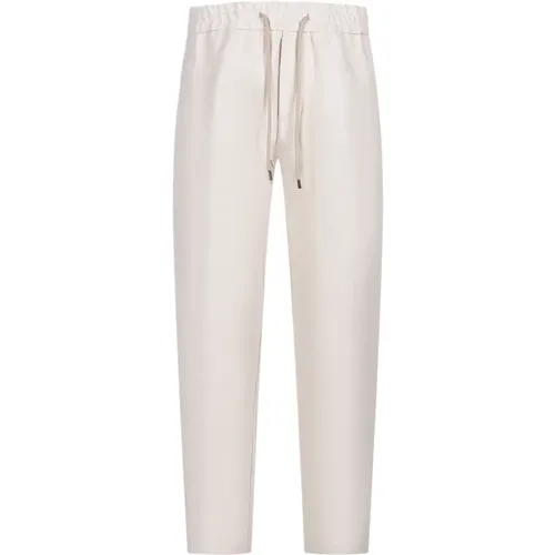 Cream Trousers for Women , male, Sizes: W31, W30, W36, W33 - Dondup - Modalova