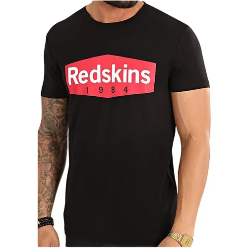 Baumwoll Logo Print T-Shirt - Redskins - Modalova