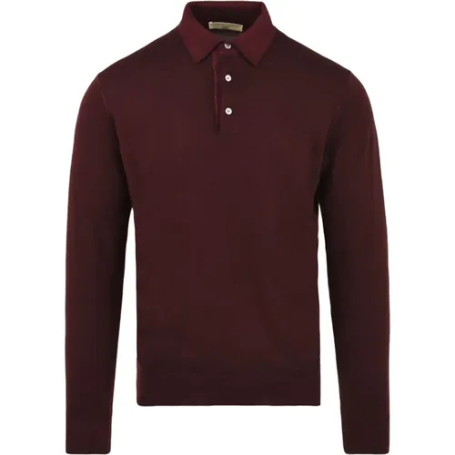 Bordeaux T-shirts and Polo Shirt , male, Sizes: 3XL, M, 2XL, XL, L - Filippo De Laurentiis - Modalova