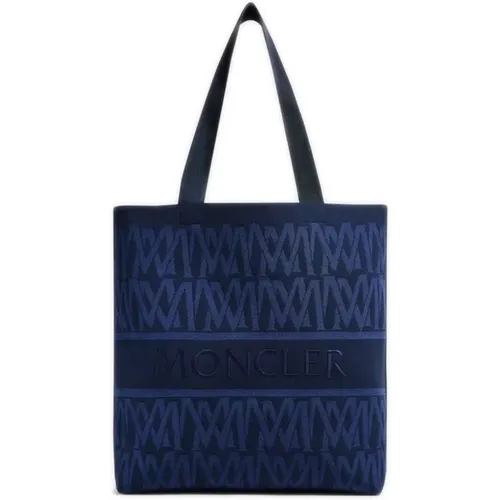 Blaue Jacquard-Tasche Moncler - Moncler - Modalova