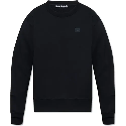 Sweatshirt mit Logo-Patch , Herren, Größe: XS - Acne Studios - Modalova