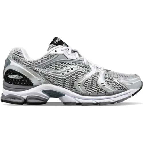 Silver Sneakers with Black Details , male, Sizes: 3 UK, 7 UK - Saucony - Modalova