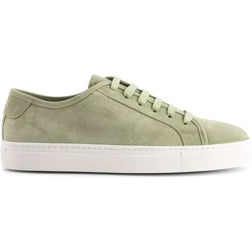 Handgefertigte Almond Suede Sneakers , Herren, Größe: 41 EU - NATIONAL STANDARD - Modalova