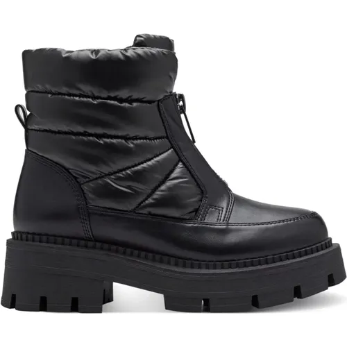 Schwarze Geschlossene Booties , Damen, Größe: 38 EU - tamaris - Modalova